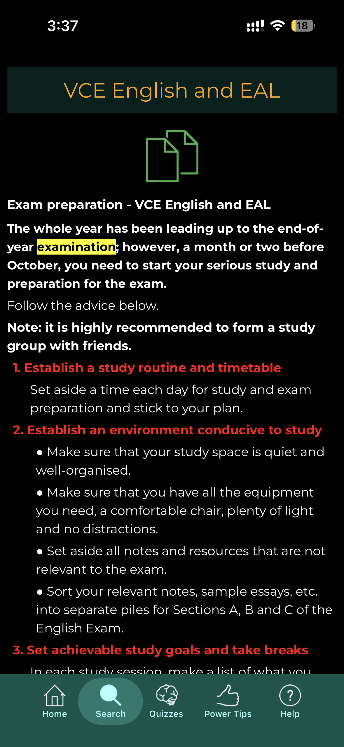 Study smarter